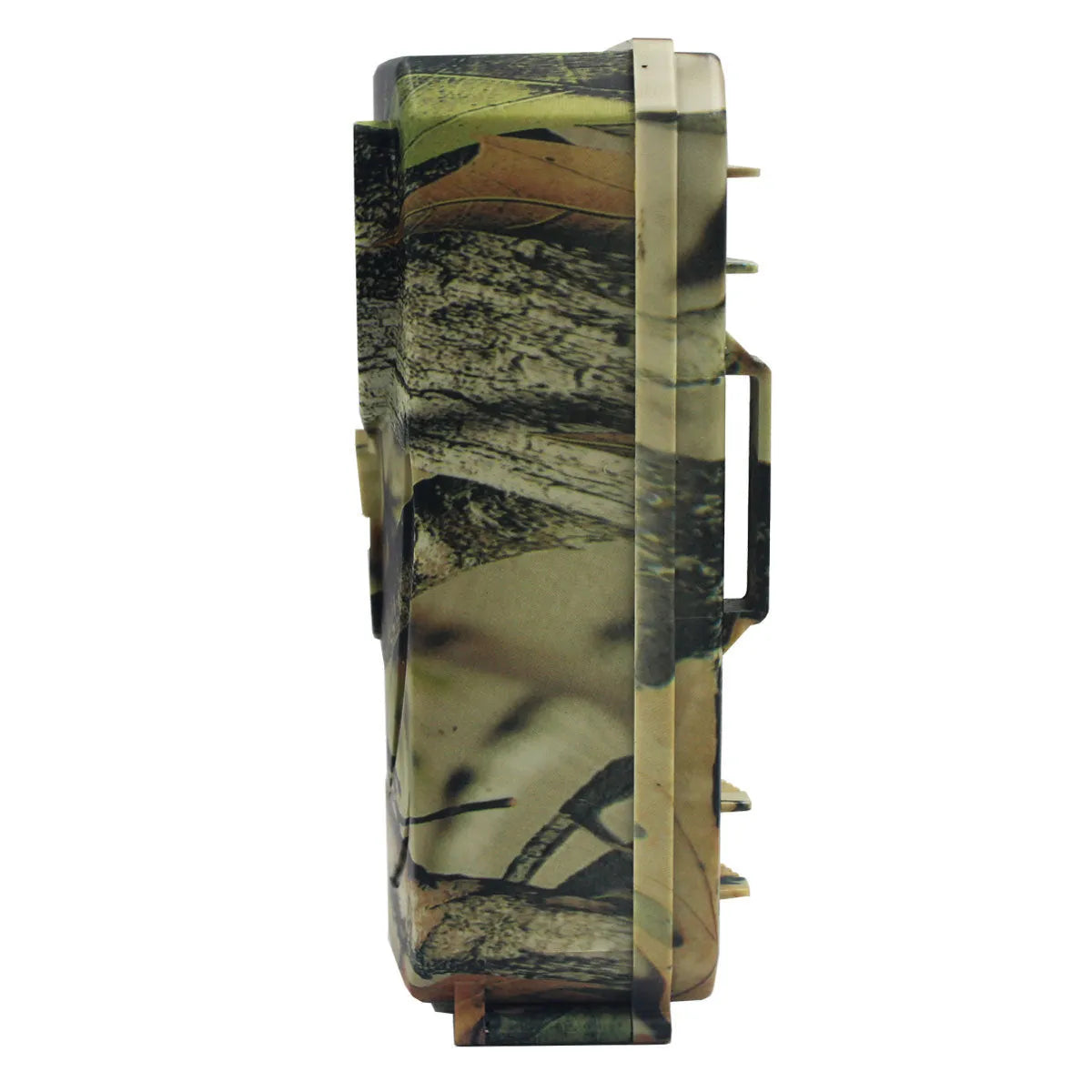 Yellow brown 16MP hunting game camera with infrared night vision for wildlife scouting