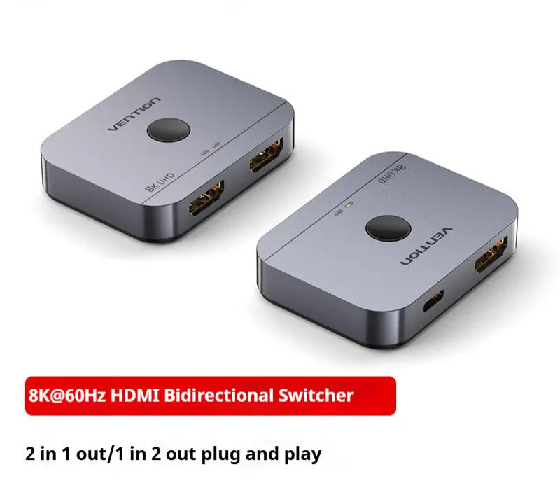 Grey alloy cable separator for HD computer audio video to television line conversion