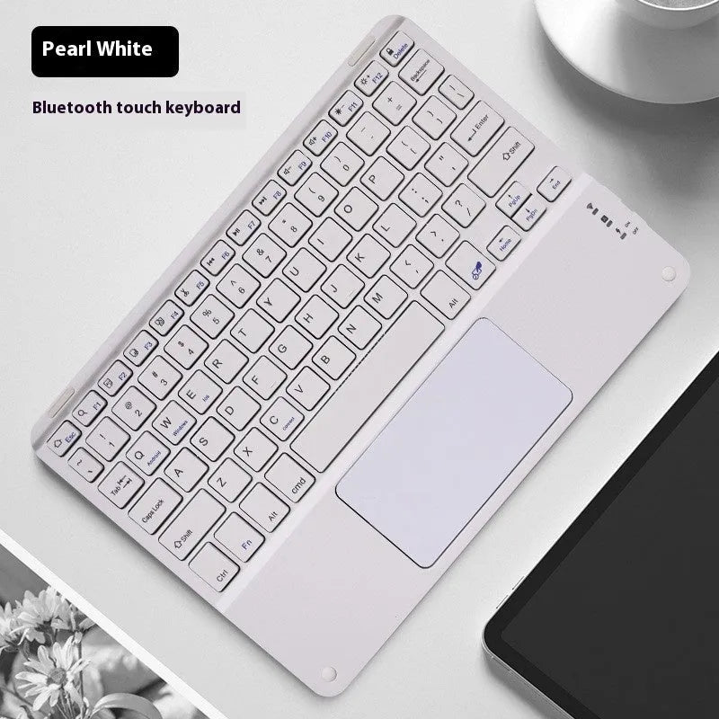 Square Hat Touch Bluetooth wireless charging keyboard with full colour backlight in multiple colour options