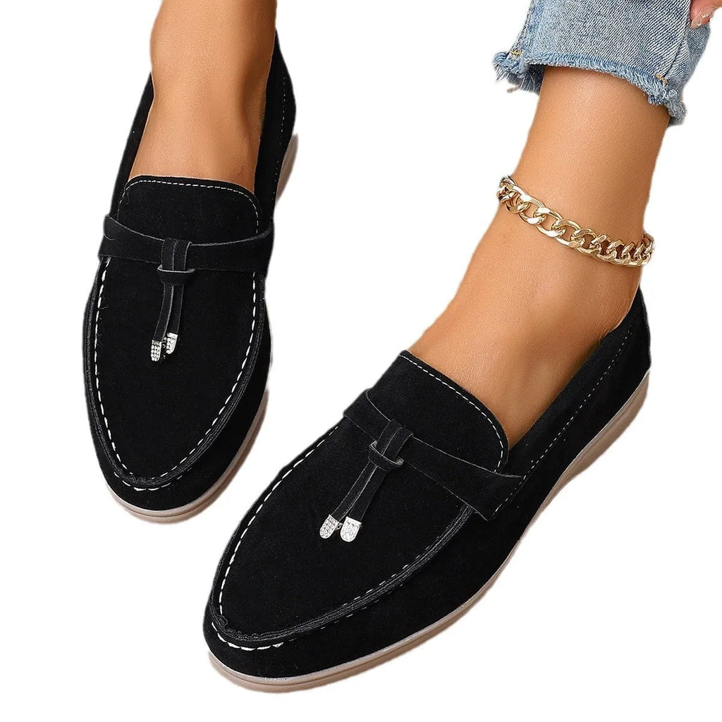 Men's casual canvas slip-on loafers with a platform sole in black, apricot, and brown colours.