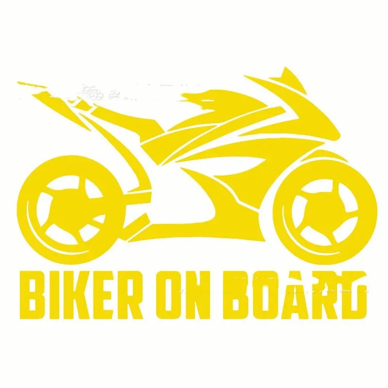 Motorcycle car reflective stickers in multiple colours with two size options on vehicle surface