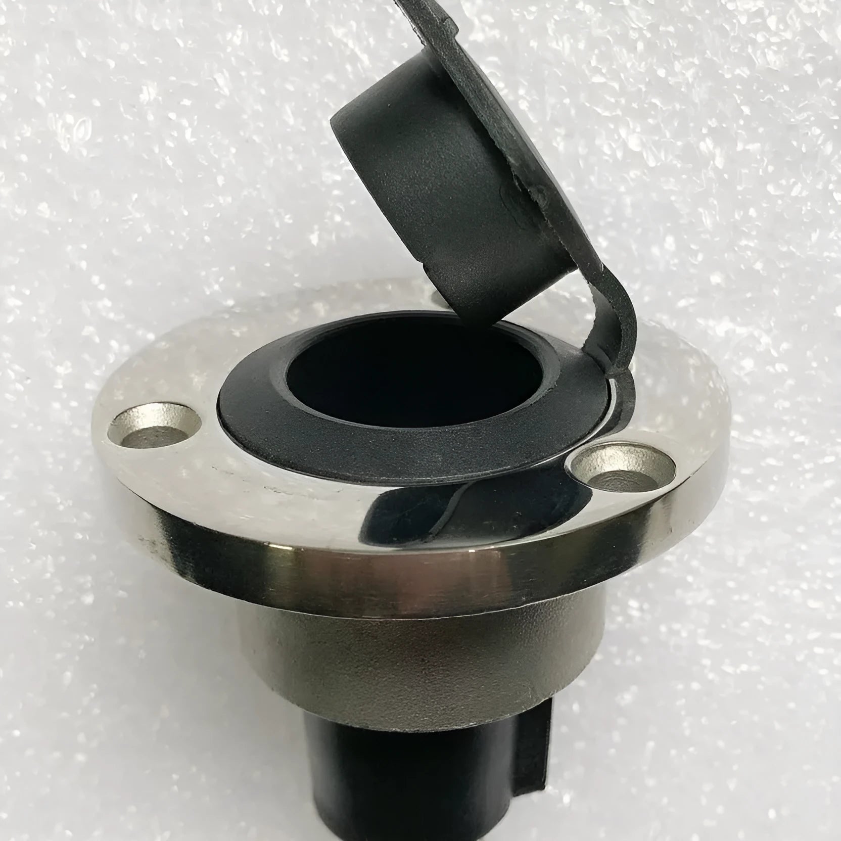 Stainless steel pole yacht anchor light socket with ABS housing and bottom wire connection for marine navigation