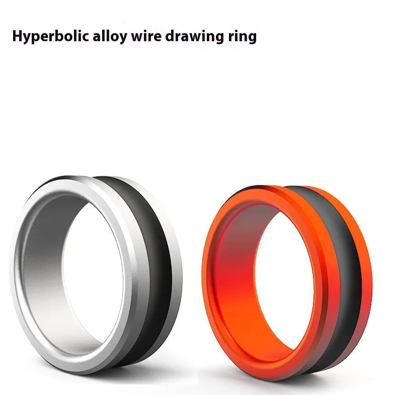 Orange and silver alloy fishing hand guard tool with non-slip grip and pull loop