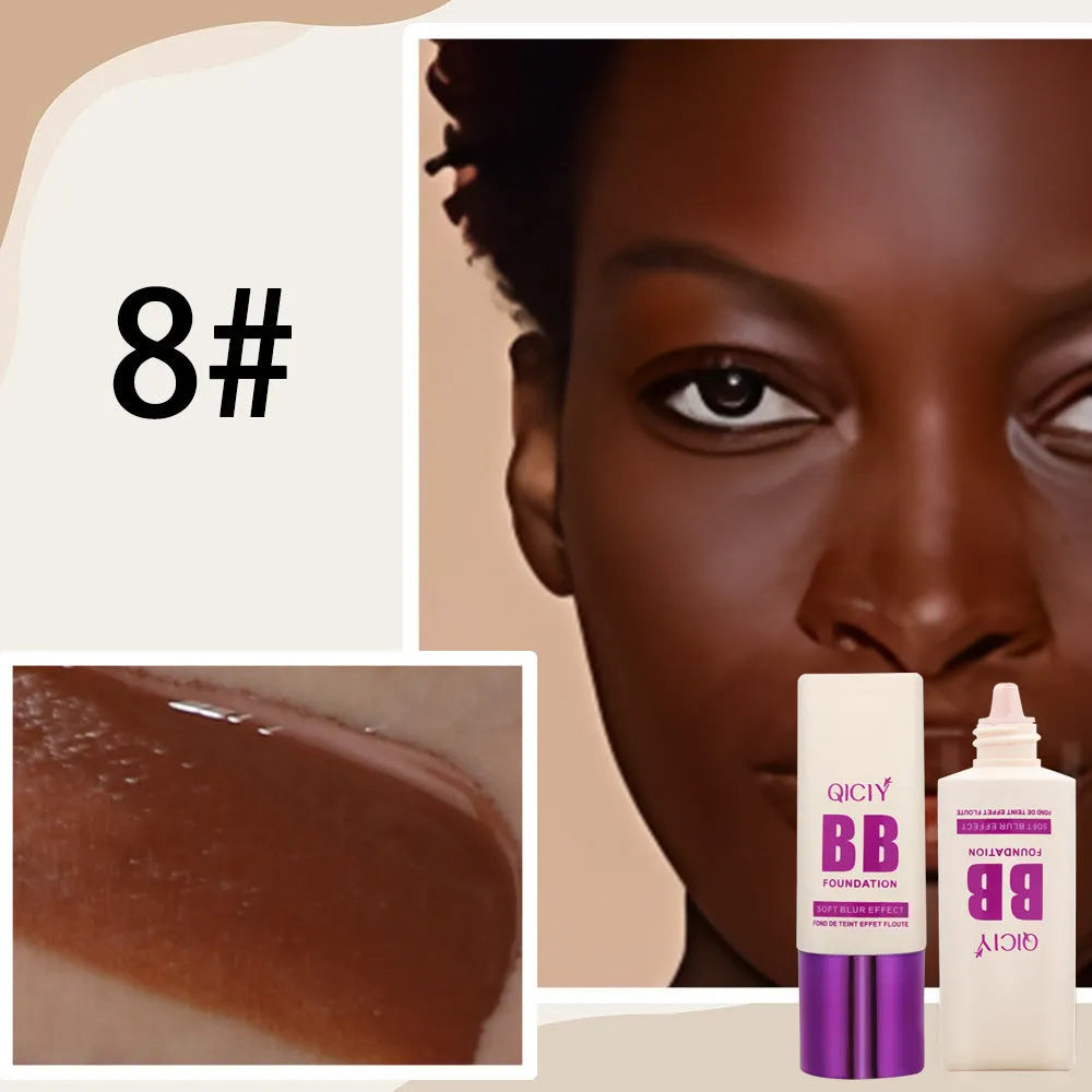 Feeding bottle style BB cream liquid foundation concealer in ten different shade colours.