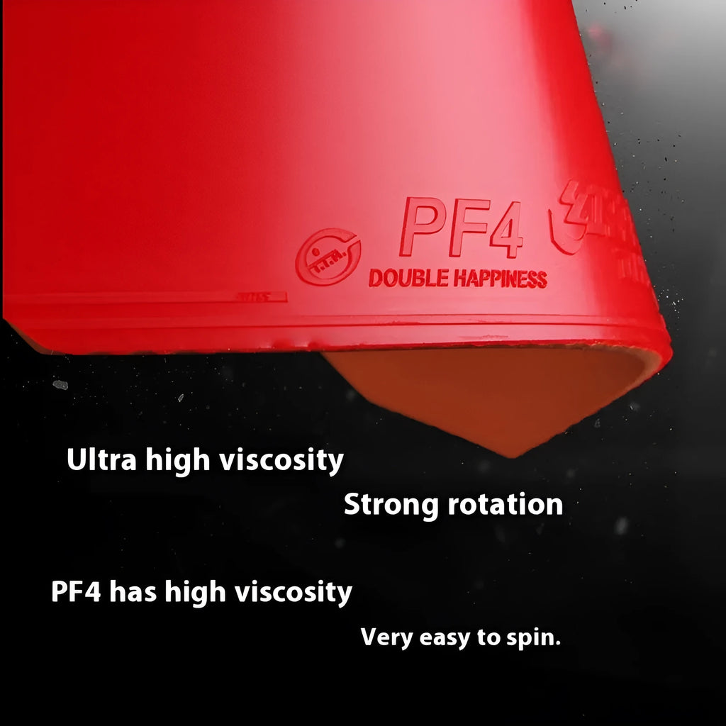 PF4-50 Fast Attack Sticky Classic table tennis racket in red or black with anti-rubber surface