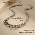 Gold plated stainless steel geometric pendant necklace on regular chain for women
