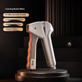 Adjustable hand grip strengthener fitness equipment in black, showing mechanical tension adjustment.