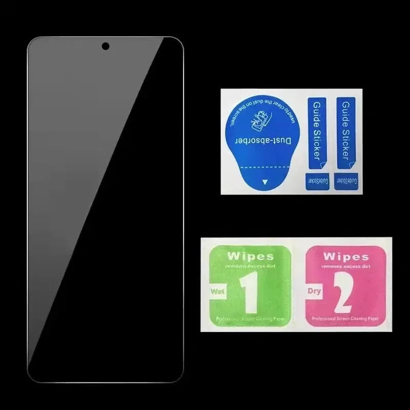 Anti-spy privacy screen protector for Poco and Redmi Note mobile phones with minimalist film design
