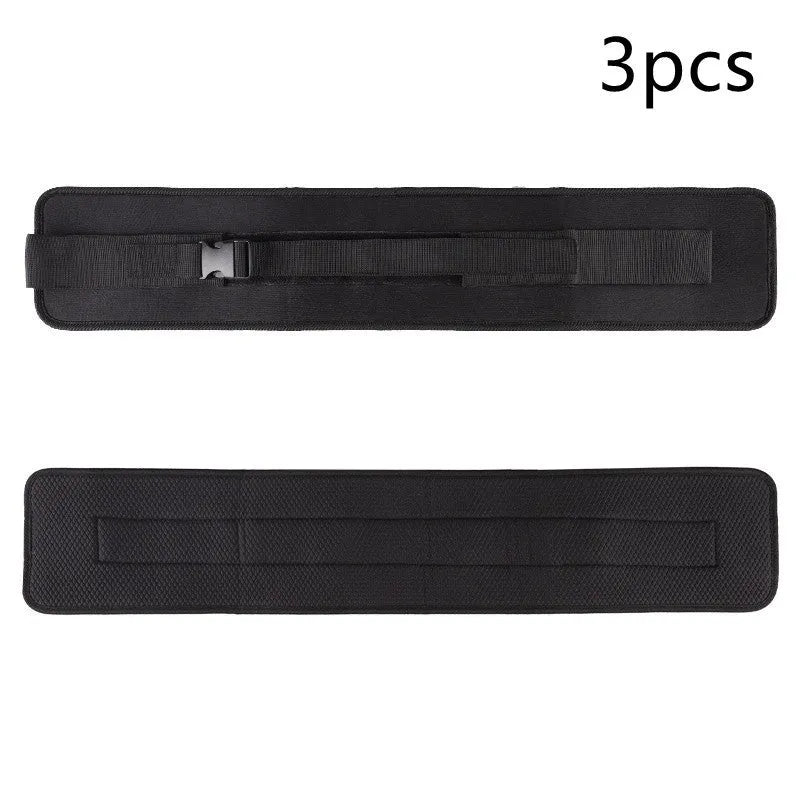 Adjustable hip bridge training belt for weight-bearing exercises with dumbbells or barbells
