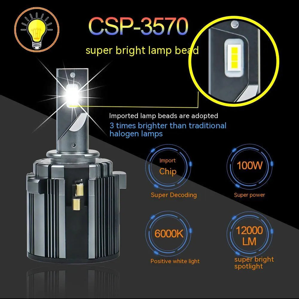 Golf 7 LED low beam headlight bulb with aviation aluminium housing for Xia Lang Shanku and Touran L models.