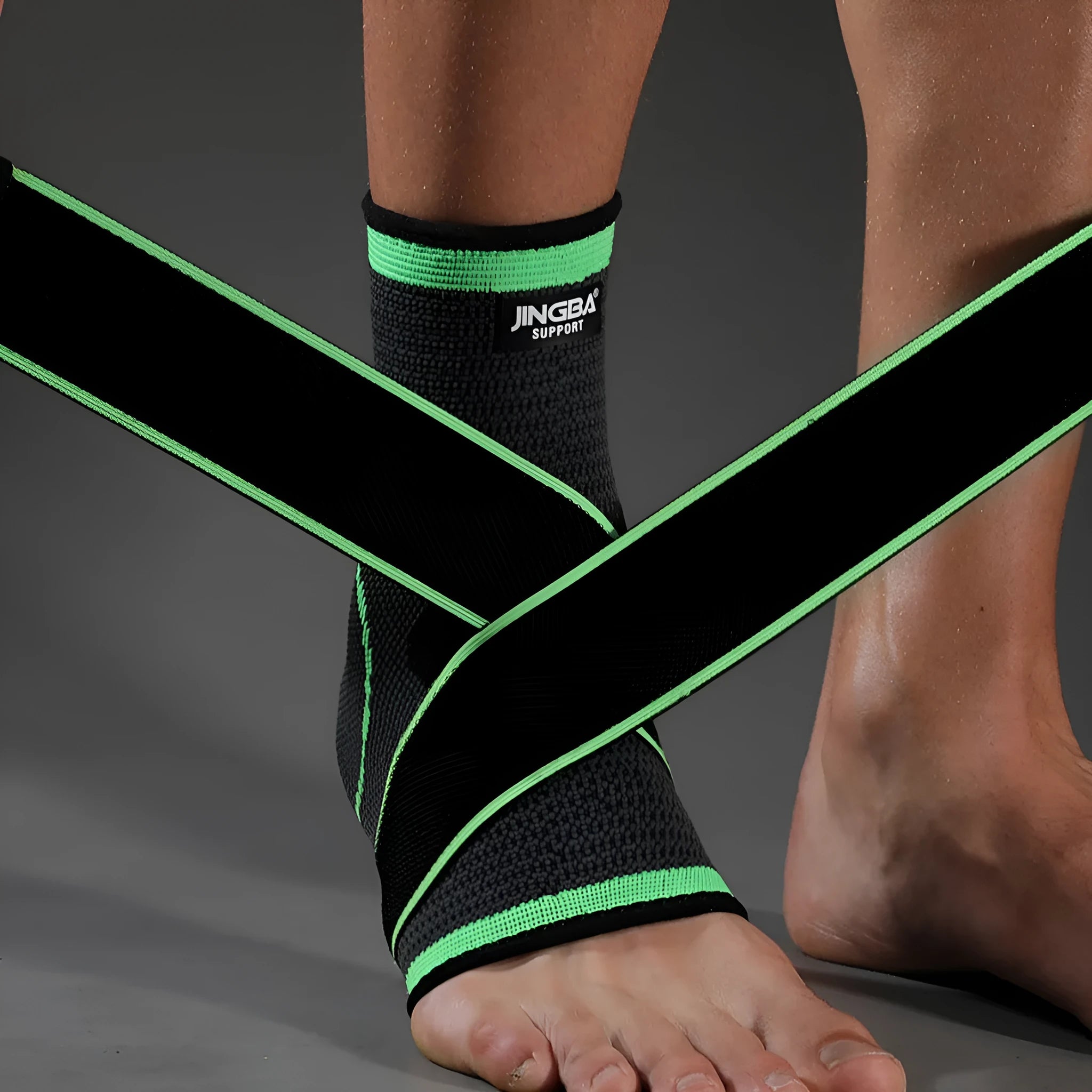 Sports ankle support in black, green or orange for basketball, running and outdoor activities