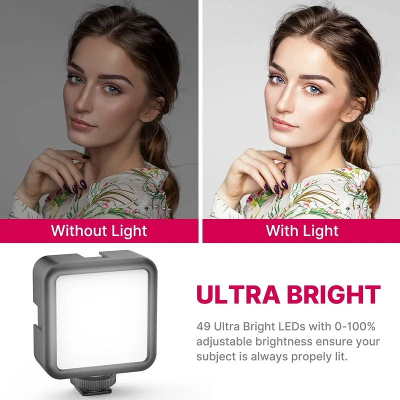 Photography VLOG suite with tripod for mobile and DSLR cameras in 2985 set