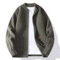 Men's striped sweater cardigan in chemical fibre blend available in multiple colours with Asian sizing