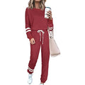 Women's plus size loose-fitting casual suit co-ord in solid colour with half sleeve top and pants