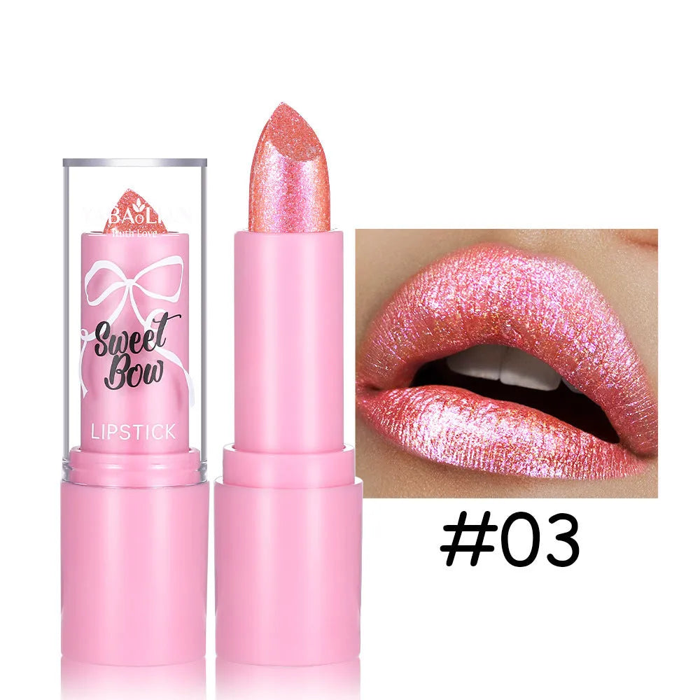 Sweetheart Bow XINGX Diamond Lipstick in decorative case with six colour shade options.