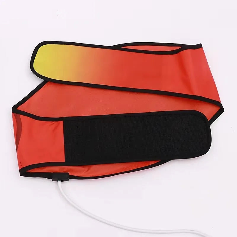 A thick and thin hot compress waist support belt for yoga and lumbar protection.