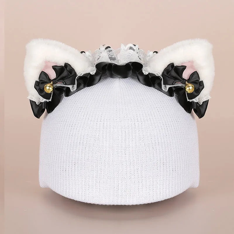Soft plush decorative ski helmet cap in a cartoon style, a prop for costumes and decor.