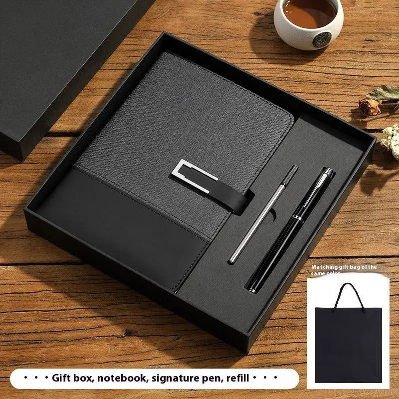 A5 soft leather notebook with PU cover and wood-free paper in choice of five colours