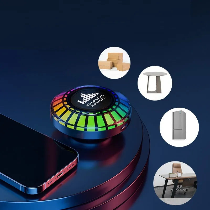 Voice control polar light LED bluetooth atmosphere lamp with compact 3.1cm dimensions