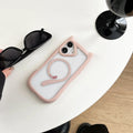 Transparent acrylic and TPU two-piece phone case for iPhone 17 models on a table.