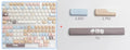 Sea Salt Cat PBT sublimation key cap set showing March past character design on mechanical keyboard