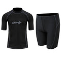 Men's half sleeve swimwear set for swimming snorkeling surfing with quick-dry nylon fabric