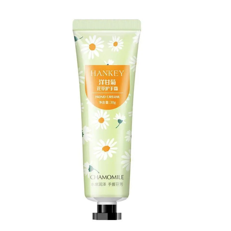 30g Fruit Hand Cream tube in multiple fragrance options including avocado and chamomile
