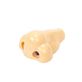 Flesh colour plastic pencil sharpener with geometry shape measuring 58x45x30 mm