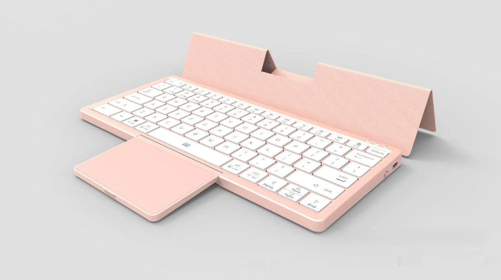 Three-in-one wireless Bluetooth keyboard with leather sheath stand for iPad and mobile phones