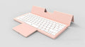 Three-in-one wireless Bluetooth keyboard with leather sheath stand for iPad and mobile phones
