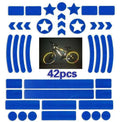 Bicycle reflective grid pattern warning tape showing geometric design and colour options