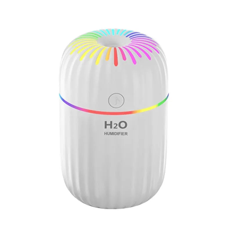 Fireworks-themed USB desktop humidifier in white colour with 300ml water tank