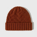 Wool knitted dome crown hat for women in one of six colours: ivory white, khaki, red, brown, grey, or black.