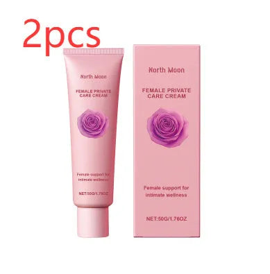50g jar of gentle moisturising cream with rose and peppermint extracts for daily skincare