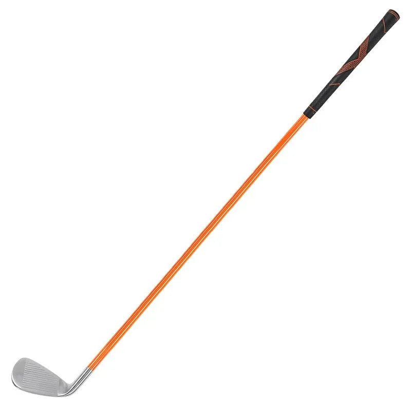 Golf swing trainer soft iron club 38.5cm in orange for practice
