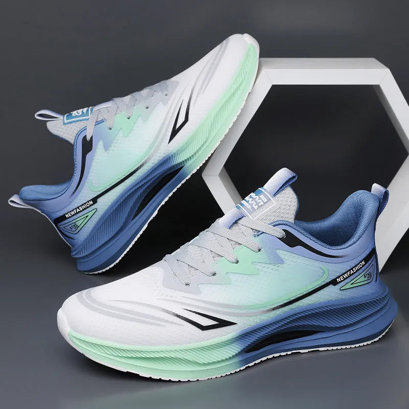 Men's casual summer shoes with breathable mesh upper and rubber sole