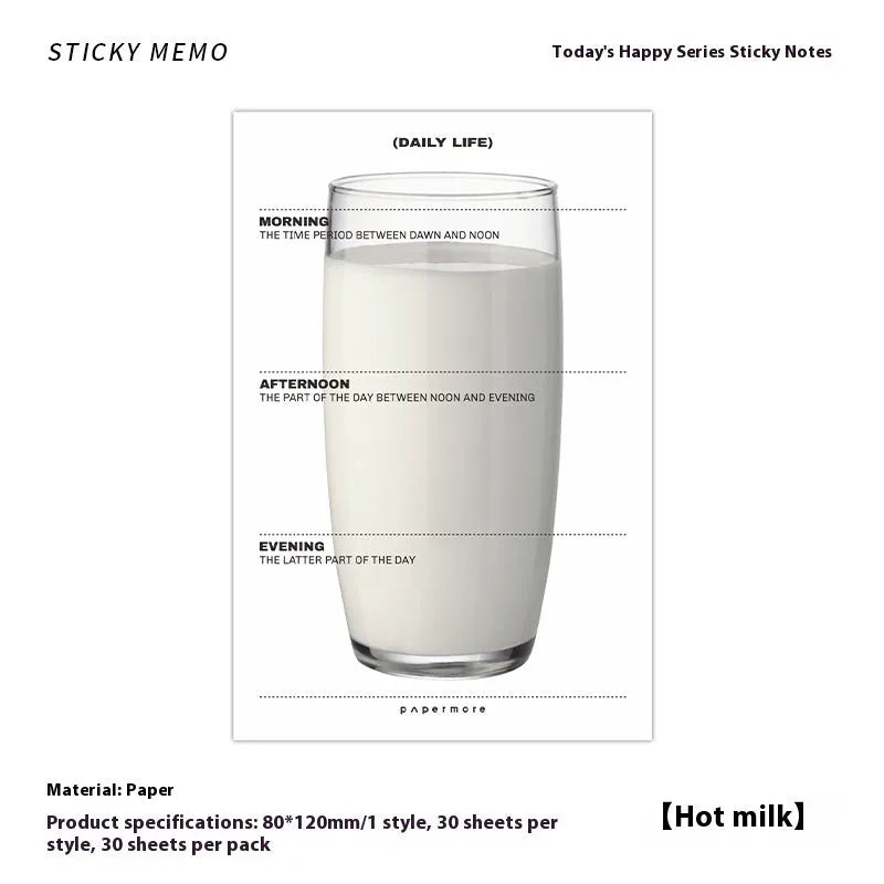 Message sticky notes notepad measuring 120x80mm with four colour cover options