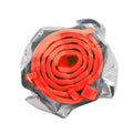 Silicone flea-repellent collar for dogs and cats, 70 cm and 38 cm lengths, in short blue, orange, and pink, with tin box