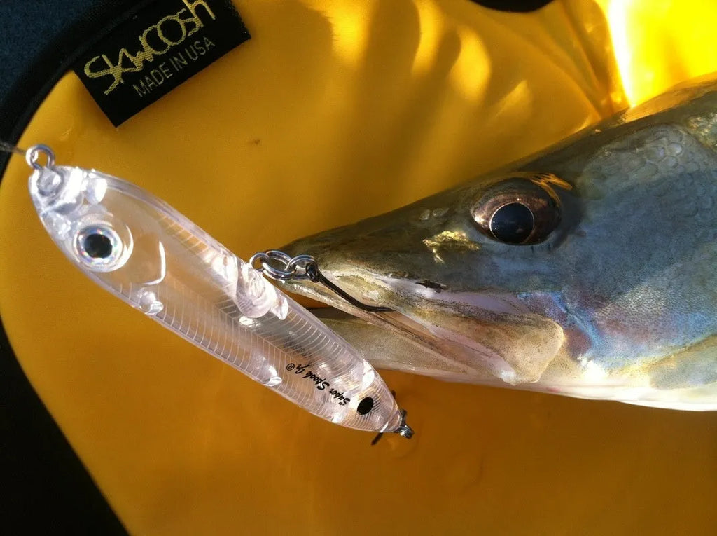 Transparent 9.5cm DIY fishing lure blank body with 7mm eye socket for custom bait making