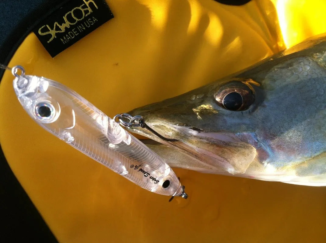 Transparent 9.5cm DIY fishing lure blank body with 7mm eye socket for custom bait making
