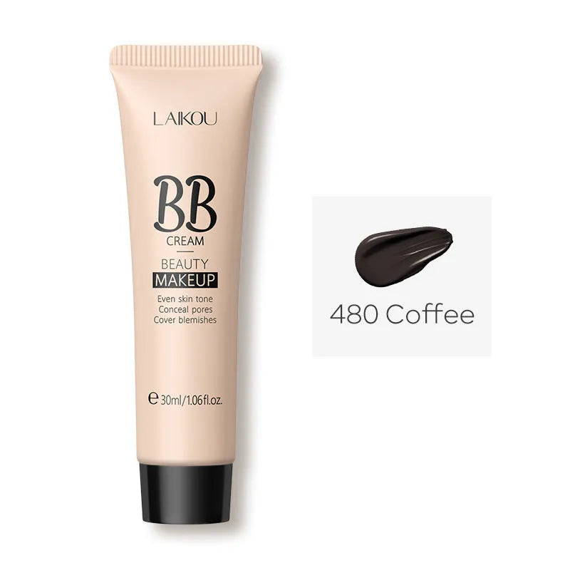 Natural Makeup Hose BB Cream 30ml tube with nine skin tone shade options showing concealer properties