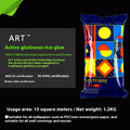 Glutinous rice wallpaper glue rolls with clean smell formaldehyde-free formulation