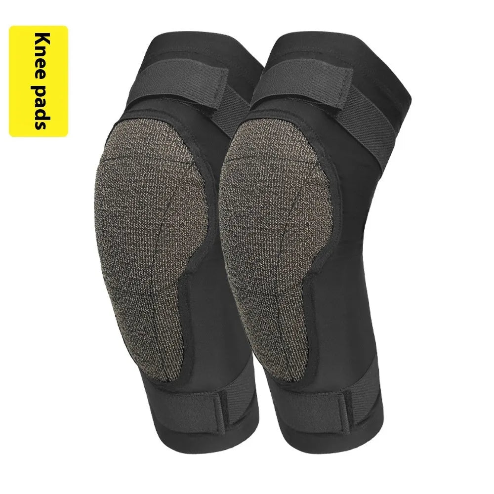 X-ray diffraction skiing hip pads and knee pads set for inner wear cushioning