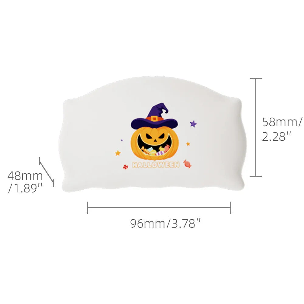 Cartoon Halloween doll table lamp with USB-C port, magic ghost design, dimensions 99x70x50mm
