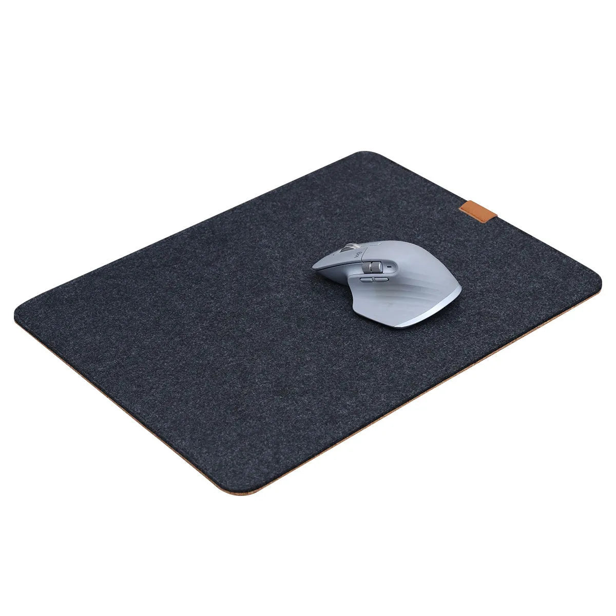 Oversize felt and cork desk mat mouse pad in multiple size options with minimalist design
