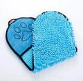 Blue quick-dry pet bath towel measuring 62 by 23 centimetres for drying dogs and cats