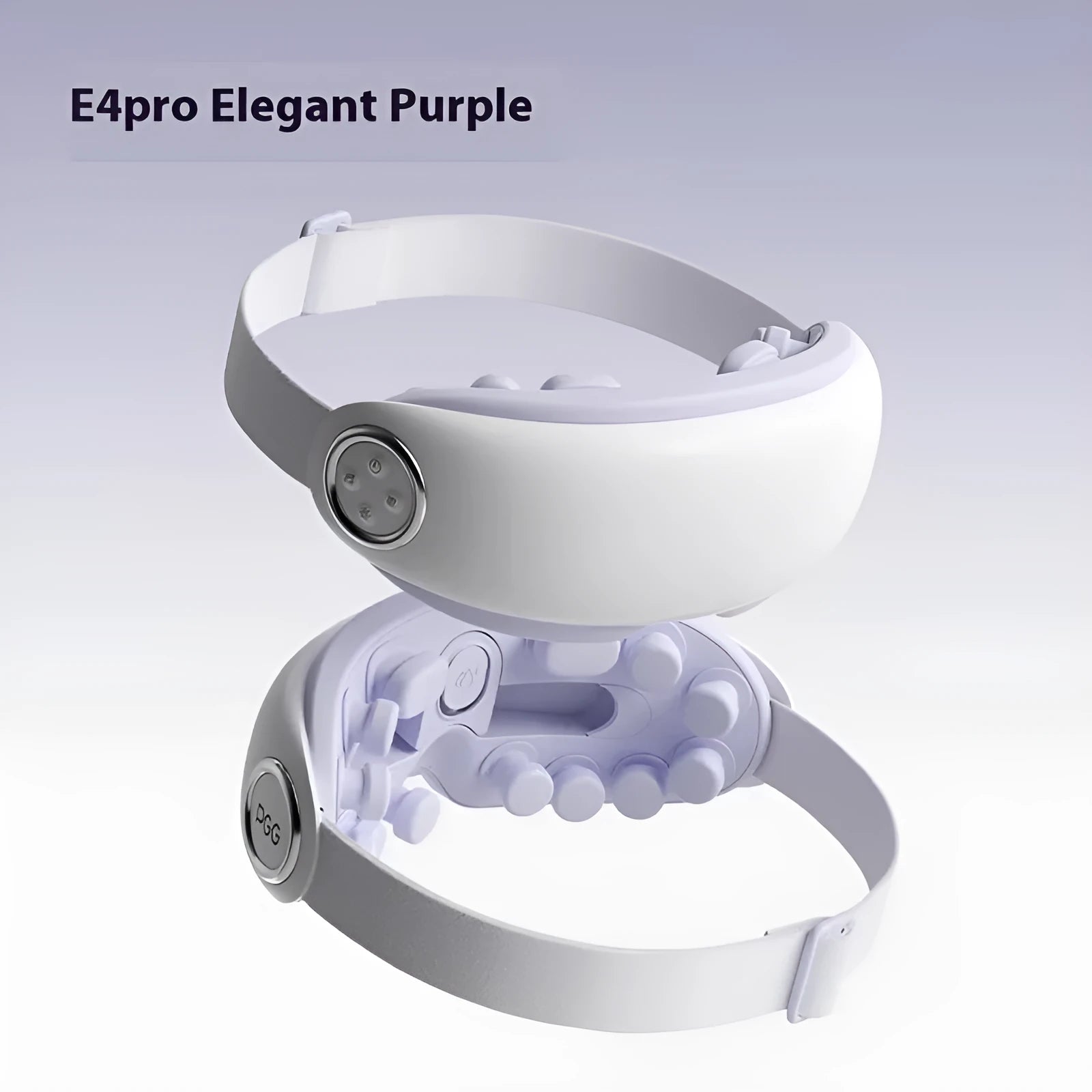 Rechargeable Bluetooth steam smart eye moisturising instrument in purplish grey, green, or ink grey