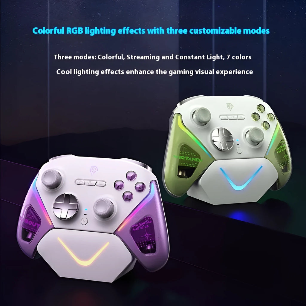 Rocker Smart Startstop Charging Base for gaming controllers with type-c port and double-cut trigger design