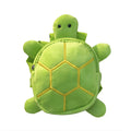 Cartoon turtle shape dog backpack with harness vest in four colour options