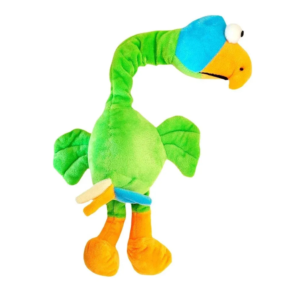 TPR rubber dog toy shaped like a chicken with black, green, and orange colour options.